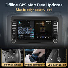 Lade das Bild in den Galerie-Viewer, Junsun 2Din Wireless CarPlay for Apple Android Auto Car Radio Multimedia Player For VW Volkswagen Skoda Octavia PASSAT B6 GOLF

