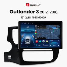 Radio Junsun X7 MAX 13.1" 2K CarPlay Android Auto para Mitsubishi Outlander 3 GF0W GG0W 2012-2018. Autorradio multimedia.
