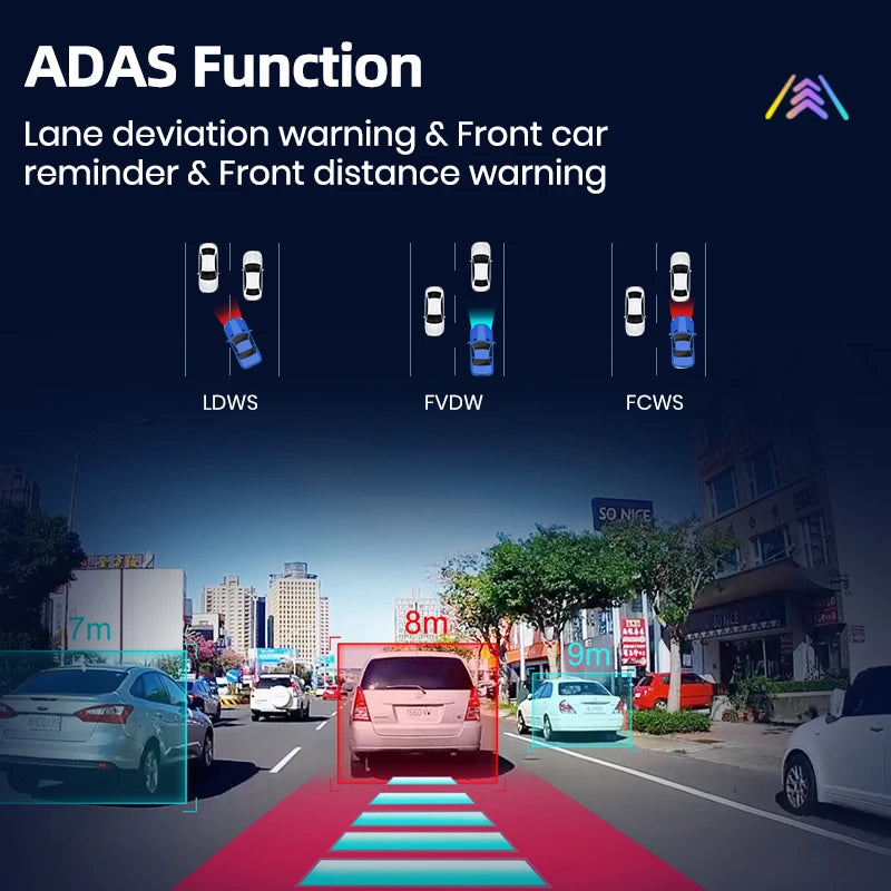 Junsun New 720P dashcam ADAS Mini Car DVR 120°FOV Auto Video Recorder Hidden Type Dash Cam for Android Support Rear Parking
