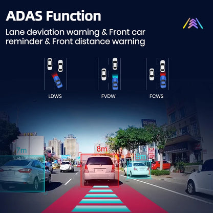 Junsun New 720P dashcam ADAS Mini Car DVR 120°FOV Auto Video Recorder Hidden Type Dash Cam for Android Support Rear Parking