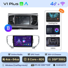 Load image into Gallery viewer, Junsun V1 AI Voice Wireless CarPlay Android Auto Radio For Kia Sportage 4 QL 2016 - 2018 4G Car Multimedia GPS 2din autoradio
