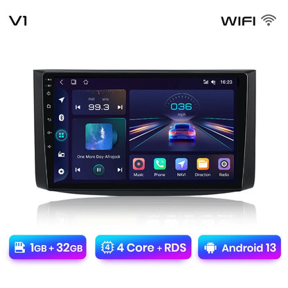 Radio Junsun V1 Plus para Chevrolet Aveo 2006-2012 con CarPlay inalámbrico, Android Auto, sistema inteligente, 2 DIN, DVD, 2 DIN. 