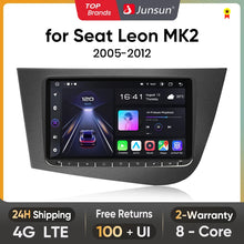 Radio Junsun con Android y voz AI para Seat Leon MK2 (2005, 2006, 2007-2012), Carplay, multimedia, RDS, DSP, GPS, sin autorradio 2DIN. 