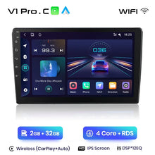 Lade das Bild in den Galerie-Viewer, Junsun Wireless CarPlay Android Autoradio für Volkswagen Caravelle 2015+ Auto Intelligente Systeme RDS BT WiFi 2 Din 
