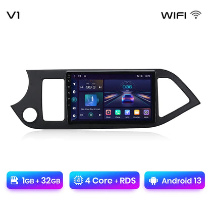 Junsun Autoradio für KIA Morning Picanto 2011–2016, kabelloses CarPlay Android Auto, intelligente Autosysteme, keine 2 Din, 2Din DVD 