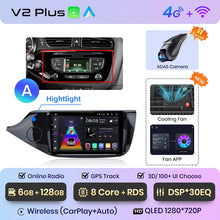 Load image into Gallery viewer, Junsun V1pro AI Voice 2 din Android Auto Radio For KIA CEED JD Cee&#39;d 2012-2018 Carplay Car Multimedia GPS 2din autoradio
