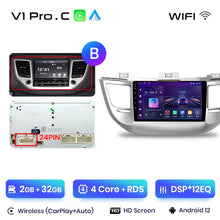 Lade das Bild in den Galerie-Viewer, Junsun V1pro Drahtlose CarPlay Android Auto Radio Für Hyundai IX35 Tucson 3 2015-2018 4G Auto Multimedia GPS 2din autoradio 
