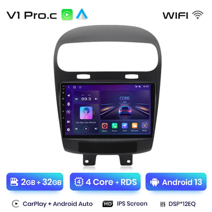 Radio Junsun V1 Plus para Dodge Journey y Fiat Freemont (2011-2020), inalámbrica, CarPlay, Android Auto, 2 DIN, DVD. 