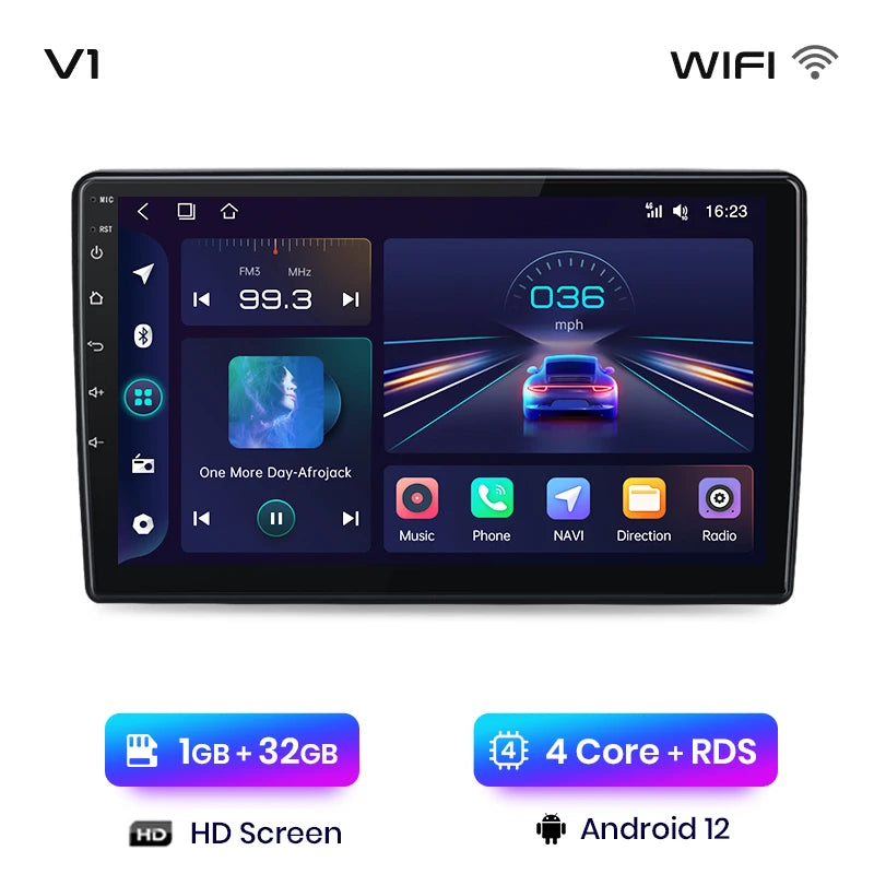 Junsun V1pro AI Voice 2 DIN Android Auto Radio para Fiat 500L 2012-2017 Carplay 4G Car Multimedia GPS 2 DIN Autoradio 