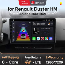 Junsun V1pro Android Auto Radio para protector antipolvo para Renault Dacia HM 2 2020 2021 Arkana 2019-2021 Carplay 4G coche Multimedia GPS autorradio 