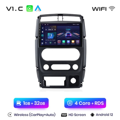 Junsun V1pro AI Voice - Radio para coche, reproductor multimedia Android Auto para Suzuki Jimny 3 2005-2019, Carplay 4G RDS 2DIN, GPS, autorradio 