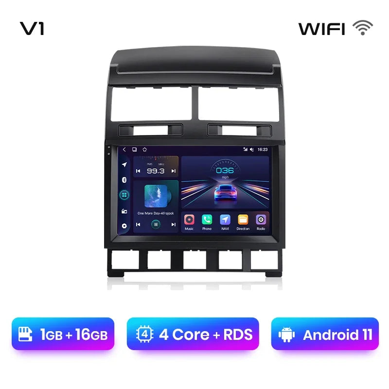 Junsun V1pro AI Voice 2 DIN Android Auto Radio para Volkswagen Touareg 2002-2010 Carplay 4G Car Multimedia GPS 2 DIN Autoradio 