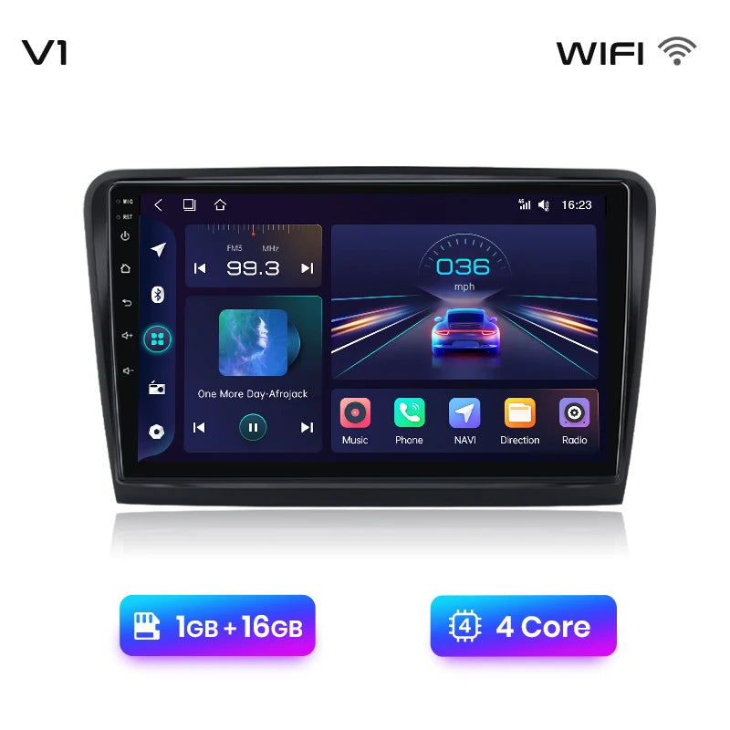 Radio Junsun V1 Plus para Skoda Superb 2 (2008-2015), inalámbrica, CarPlay, Android Auto, sistema inteligente, 2 DIN, DVD. 