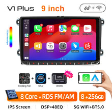 Lade das Bild in den Galerie-Viewer, Junsun 2Din Wireless CarPlay for Apple Android Auto Car Radio Multimedia Player For VW Volkswagen Skoda Octavia PASSAT B6 GOLF
