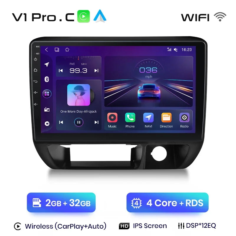 Junsun CarPlay inalámbrico Android Auto Radio para Suzuki Jimny 1998 1999 2000 2001-2004 Sistemas inteligentes para coche RDS BT WiFi 2 DIN 