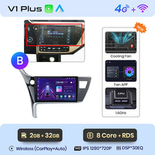 Lade das Bild in den Galerie-Viewer, Junsun V1pro AI Stimme Autoradio Android Auto Multimedia Für Toyota Corolla 11 Auris E180 2017 - 2019 CarPlay GPS 2din autoradio 
