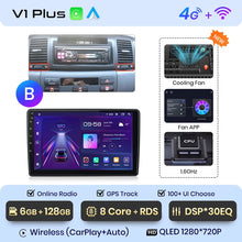 Lade das Bild in den Galerie-Viewer, Junsun V1pro AI Stimme Android Auto Radio Für Toyota Corolla E130 E120 2000-2004 Carplay 4G Auto Multimedia GPS 2din autoradio 
