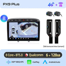 Cargar imagen en el visor de la galería, Junsun Android Wireless CarPlay Auto Car Radio For Peugeot 308 308SW 408 2012-2020 Car Intelligent Systems DSP SWC RDS GPS FM BT
