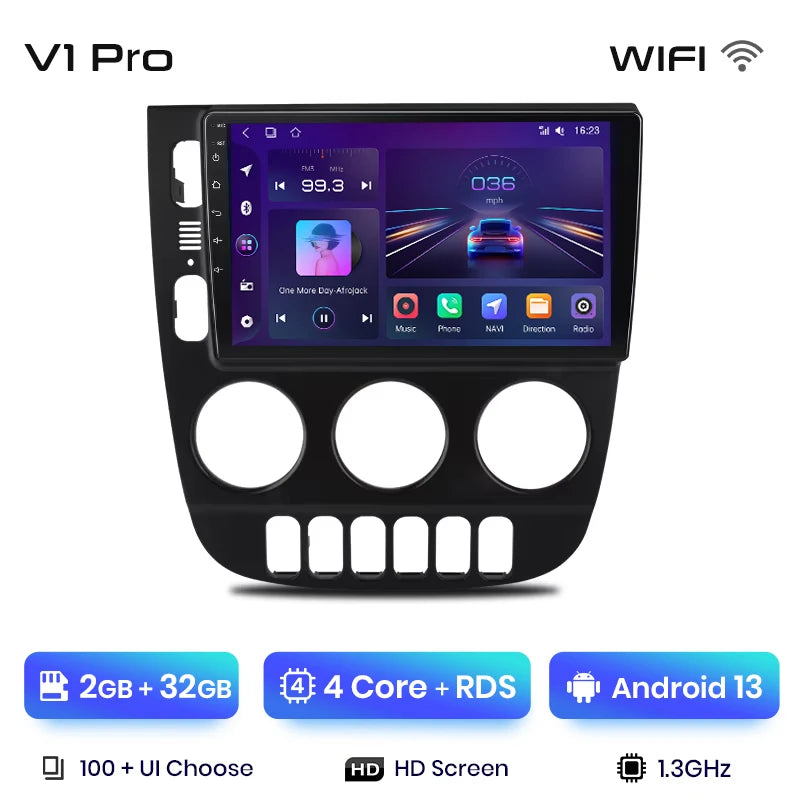 Radio Junsun V1 Plus para Mercedes Benz Clase M W163 ML (1998-2006), inalámbrica, CarPlay, Android Auto, 2 DIN, DVD. 