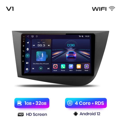 Junsun V1 Drahtloses CarPlay Android Auto Autoradio für Seat Leon MK2 2005-2012 GPS Auto Intelligente Systeme Smart Autoradio 