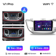 Lade das Bild in den Galerie-Viewer, Junsun V1pro Drahtlose CarPlay Android Auto Radio Für Hyundai IX35 Tucson 3 2015-2018 4G Auto Multimedia GPS 2din autoradio 
