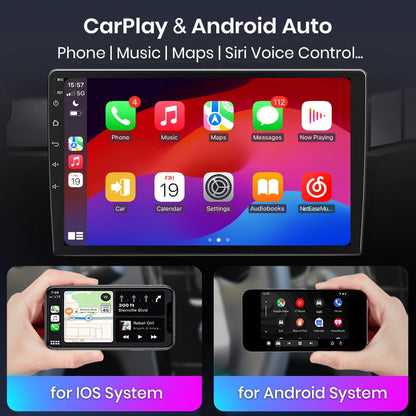 Radio con Android Auto y CarPlay inalámbrico AWESAFE para Fiat Ducato, Peugeot Boxer 2, Citroën Jumper 2 (2006-2023) 