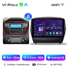 Cargar imagen en el visor de la galería, Radio Junsun para Hyundai Tucson 2 ix35 2009-2015 con CarPlay inalámbrico, Android Auto, sistema inteligente para coche, 2 DIN, DVD. 
