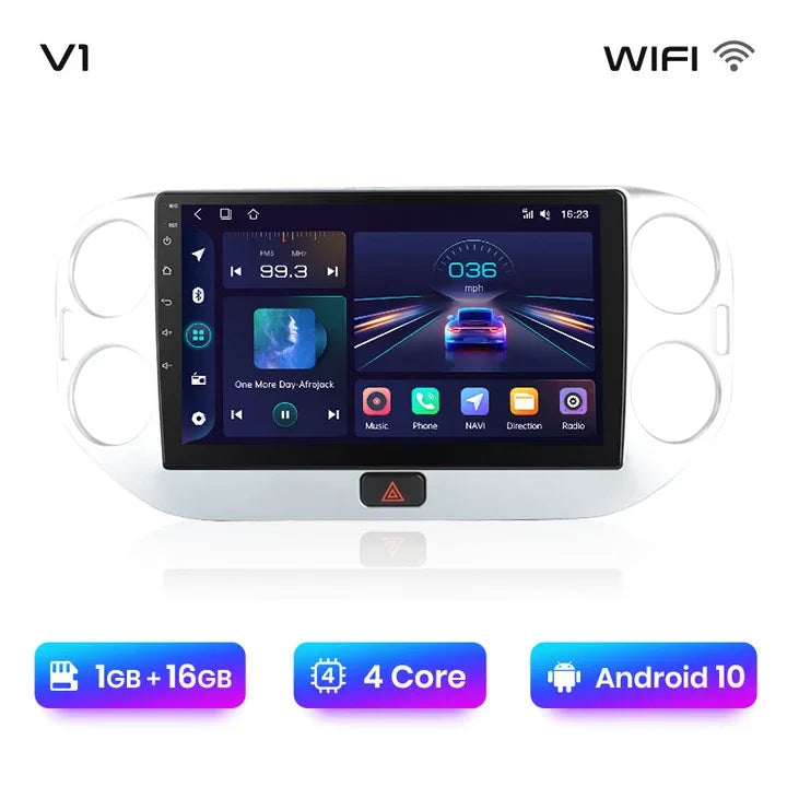 Junsun Wireless CarPlay Android Auto Radio For VOLKSWAGEN TIGUAN 2010 2011 2012-2017 Car Intelligent Systems RDS BT WiFi 2 din