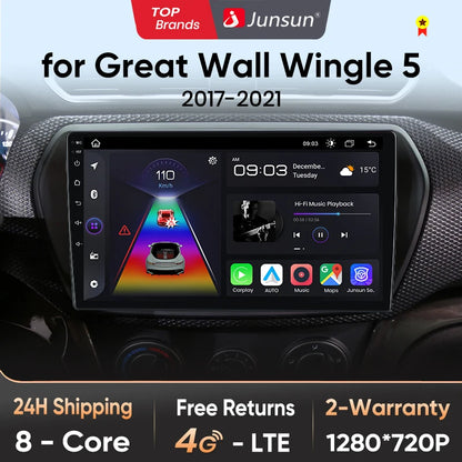 Junsun V1pro 2 Din Android Autoradio für Great Wall Wingle 5 2017 2018 2019 2020 2021 Auto Multimedia Autoradio 