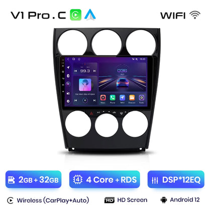 Junsun V1pro AI Stimme Android Auto Radio für Mazda 6 2004-2015 Carplay 4G Auto Multimedia GPS 2din autoradio 