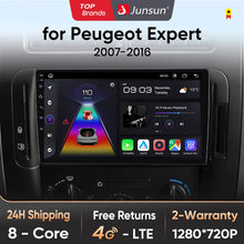Lade das Bild in den Galerie-Viewer, Junsun V1 Plus Autoradio für Peugeot Expert 2007–2016, kabelloses CarPlay Android Auto, intelligente Autosysteme, keine 2-Din-DVD 
