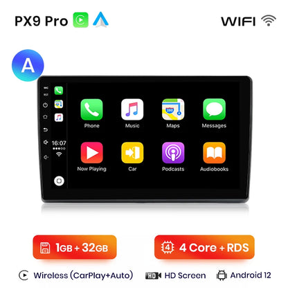 Radio con Android Auto y CarPlay inalámbrico AWESAFE para Fiat Ducato, Peugeot Boxer 2, Citroën Jumper 2 (2006-2023) 
