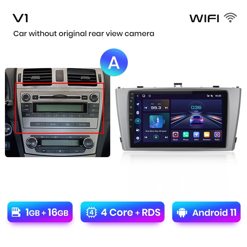 Junsun V1 Wireless CarPlay Android Auto Car Radio for Toyota Avensis T27 2008-2015 GPS Car Intelligent Systems Smart Autoradio