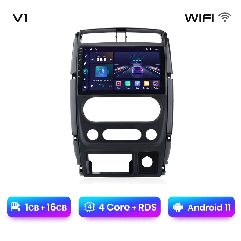 Junsun V1pro AI Voice - Radio para coche, reproductor multimedia Android Auto para Suzuki Jimny 3 2005-2019, Carplay 4G RDS 2DIN, GPS, autorradio 