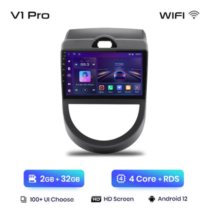Junsun V1 AI Stimme Drahtlose CarPlay Android Auto Radio Für Kia Soul AM 2008-2011 4G Auto Multimedia GPS 2din autoradio 