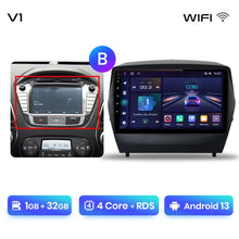 Cargar imagen en el visor de la galería, Radio Junsun para Hyundai Tucson 2 ix35 2009-2015 con CarPlay inalámbrico, Android Auto, sistema inteligente para coche, 2 DIN, DVD. 
