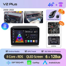 Cargar imagen en el visor de la galería, Junsun AI 4G LTE Wireless CarPlay Android Auto Car Radio For Fiat Ducato Peugeot Boxer Citroen Jumper 2006-2015 GPS Navi RDS FM
