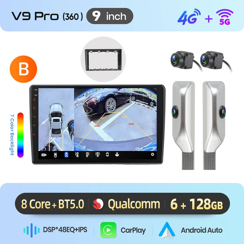 Junsun Wireless CarPlay Car Radio For VW Passat B5 B6 2004-2010 Android Multimedia