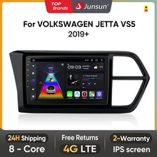 Junsun CarPlay inalámbrico Android Auto Radio para VOLKSWAGEN JETTA VS5 2019+ Sistemas inteligentes para coche RDS BT WiFi 2 DIN 