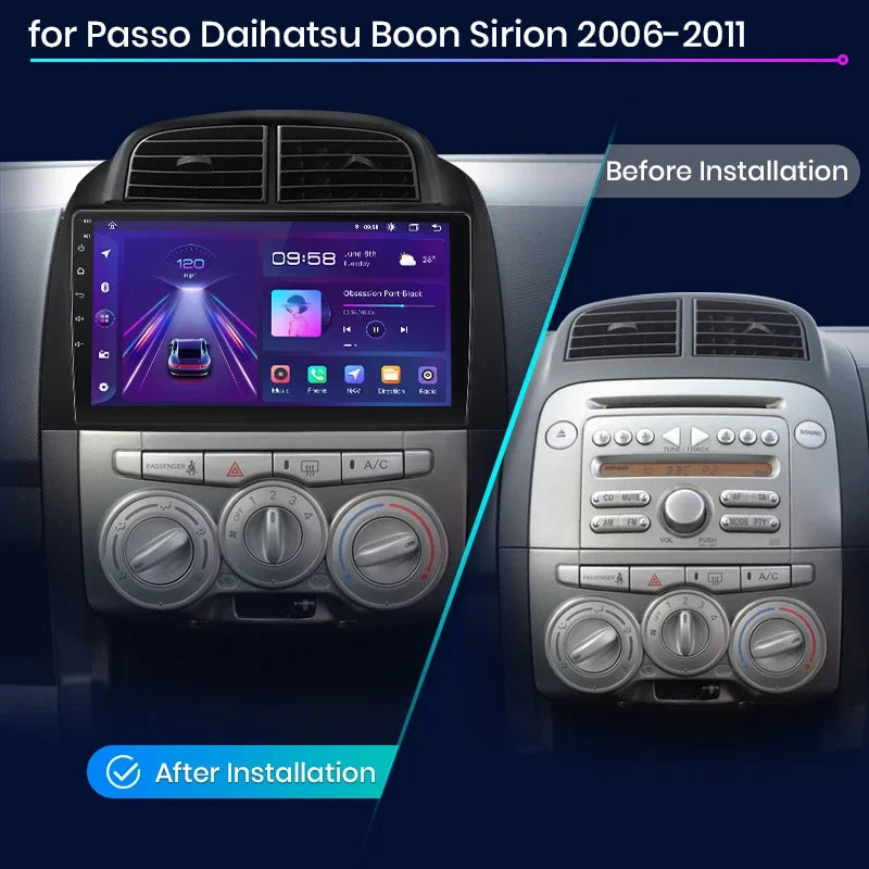 Junsun Wireless CarPlay Android Auto Radio For Toyota Passso 2006 2007 2008 2009-2011 Car Intelligent Systems RDS BT WiFi 2 din