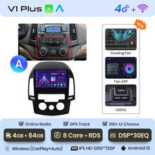 Cargar imagen en el visor de la galería, Junsun V1 AI Voice Wireless CarPlay Android Auto Radio For Hyundai I30 2006-2011 4G Car Multimedia GPS 2din autoradio
