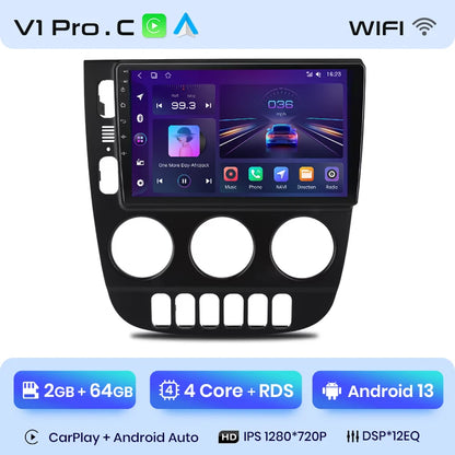 Radio Junsun V1 Plus para Mercedes Benz Clase M W163 ML (1998-2006), inalámbrica, CarPlay, Android Auto, 2 DIN, DVD. 