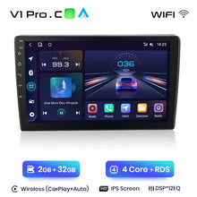 Lade das Bild in den Galerie-Viewer, Junsun Wireless CarPlay Android Autoradio für Volkswagen Polo 2004 2005 2006–2010 Auto Intelligente Systeme RDS BT WiFi 2 Din 

