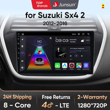 Load image into Gallery viewer, Junsun V1pro AI Voice 2 din Android Auto Radio For Suzuki SX4 2 S-Cross 2012 - 2016 Carplay 4G Car Multimedia GPS autoradio

