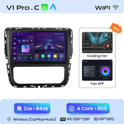Junsun CarPlay inalámbrico Android Auto Radio para VOLKSWAGEN PASSAT 2012 2013 2014 2015 Sistemas inteligentes para coche RDS BT WiFi 2 DIN 