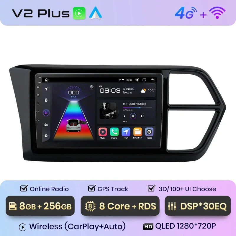Junsun Wireless CarPlay Android Auto Radio For VOLKSWAGEN JETTA VS5 2019+ Car Intelligent Systems RDS BT WiFi 2 din