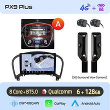 Cargar imagen en el visor de la galería, AWESAFE PX9 Car Radio Autoradio for Nissan Juke YF15 2010-2014  Wireless Carplay Screen Android Auto Stereo GPS Navi FM RDS BT
