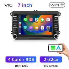 Lade das Bild in den Galerie-Viewer, Junsun 2Din Wireless CarPlay for Apple Android Auto Car Radio Multimedia Player For VW Volkswagen Skoda Octavia PASSAT B6 GOLF
