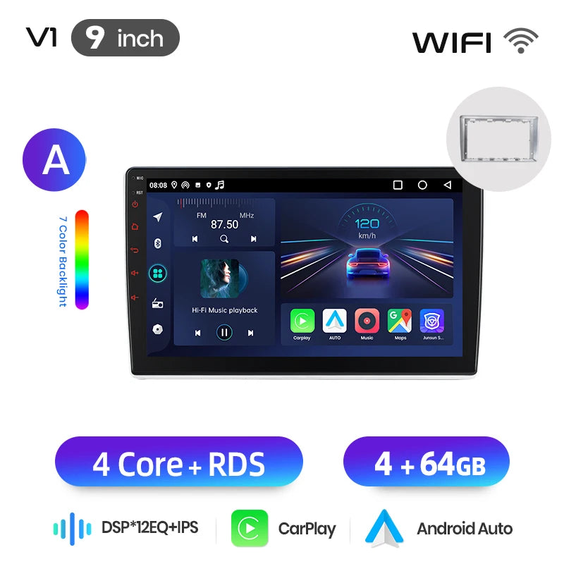 Junsun Wireless CarPlay Car Radio For VW Passat B5 B6 2004-2010 Android Multimedia