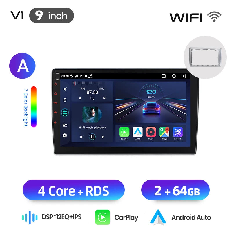 Junsun Wireless CarPlay Car Radio For VW Passat B5 B6 2004-2010 Android Multimedia